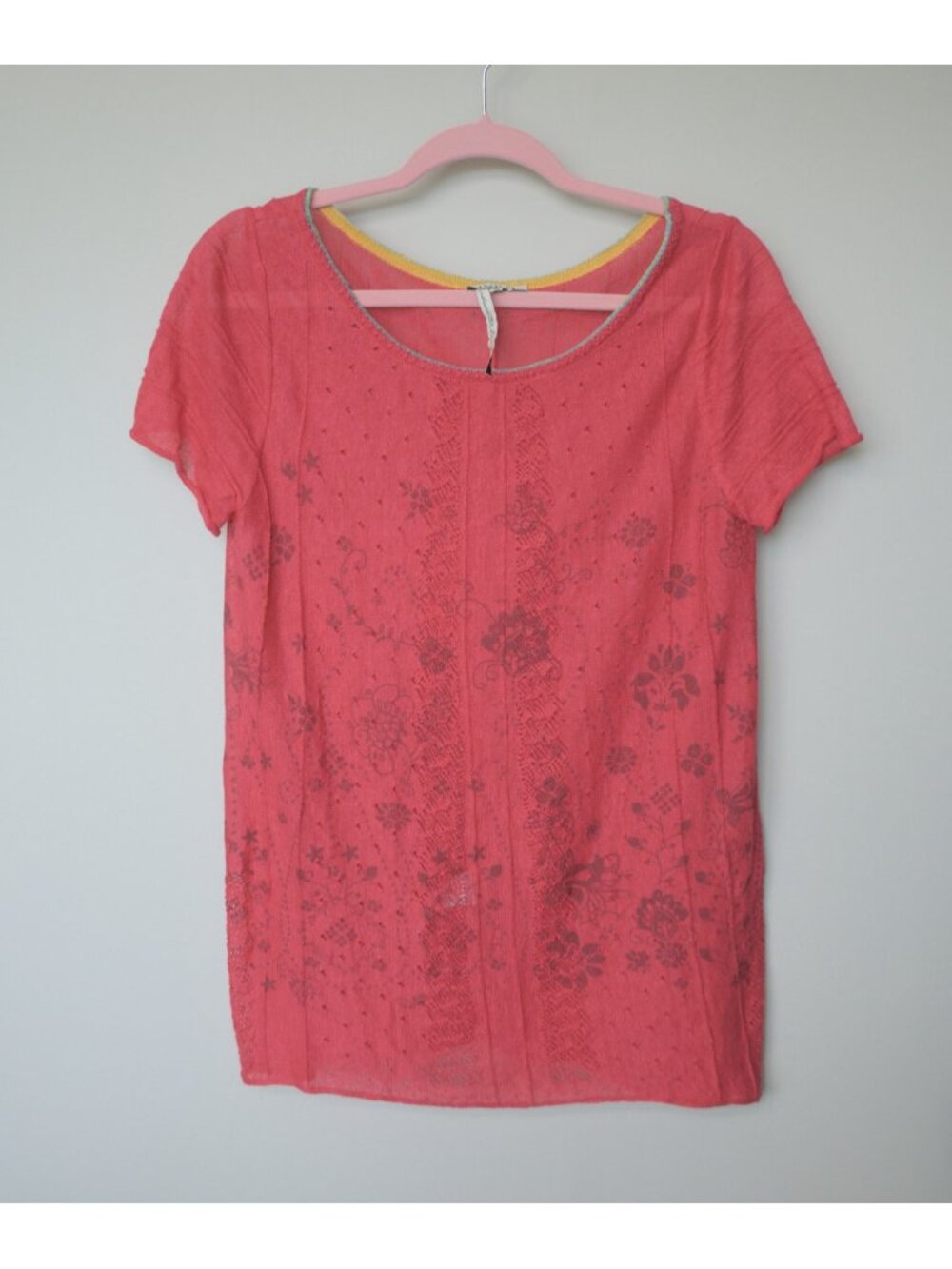 IVKO pink linen t-shirt